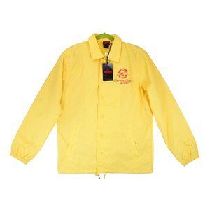 NWT Stranger‎ Things Surfer Boy Pizza Coach Jacket Medium Collab Netflix